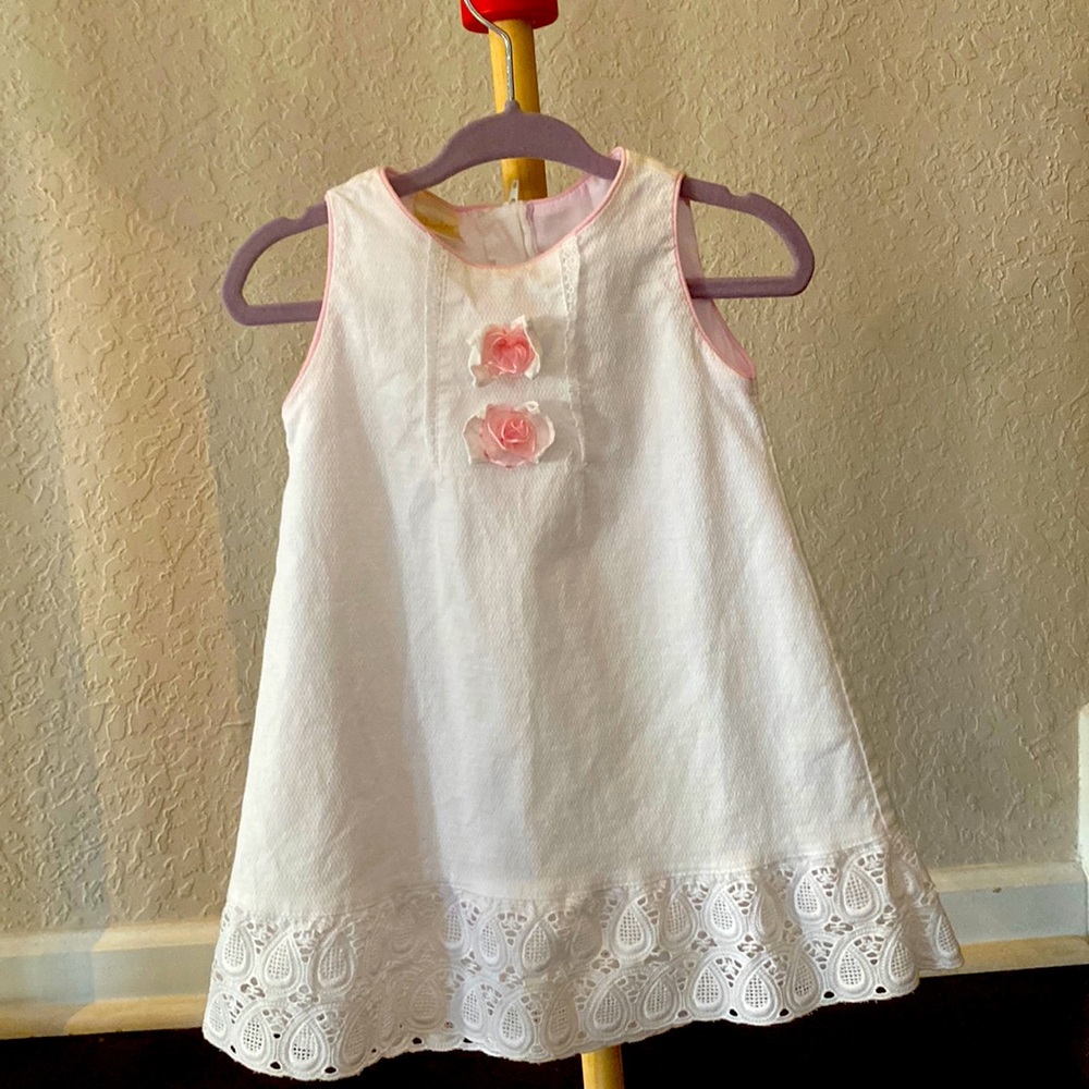 White and pink dress